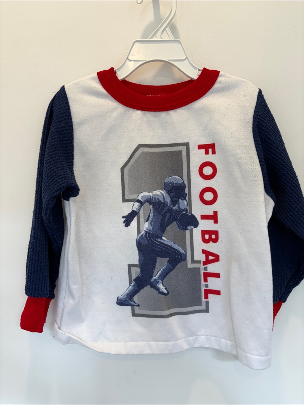 Vintage Carters Made in USA Football Graphic Long-Sleeve Shirt
